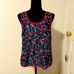 Pink martini bird top small